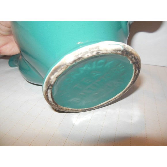 Vintage Teal Colored McCormick tea pot with infuser - Picture 7 of 8